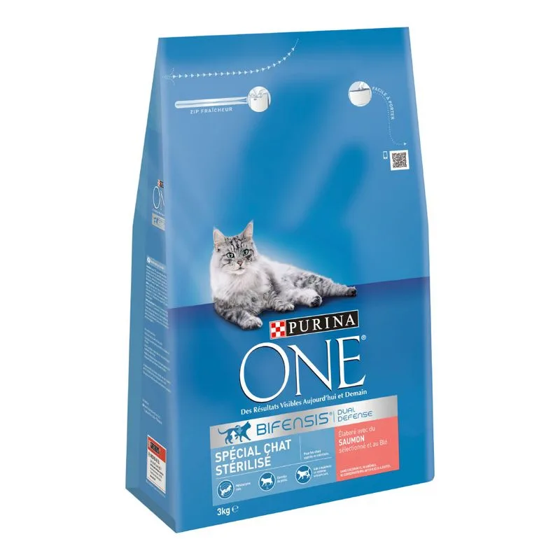 Prezzo speciale! PURINA ONE Crocchette per gatti (2 x 3 kg Sterilized Salmone)
