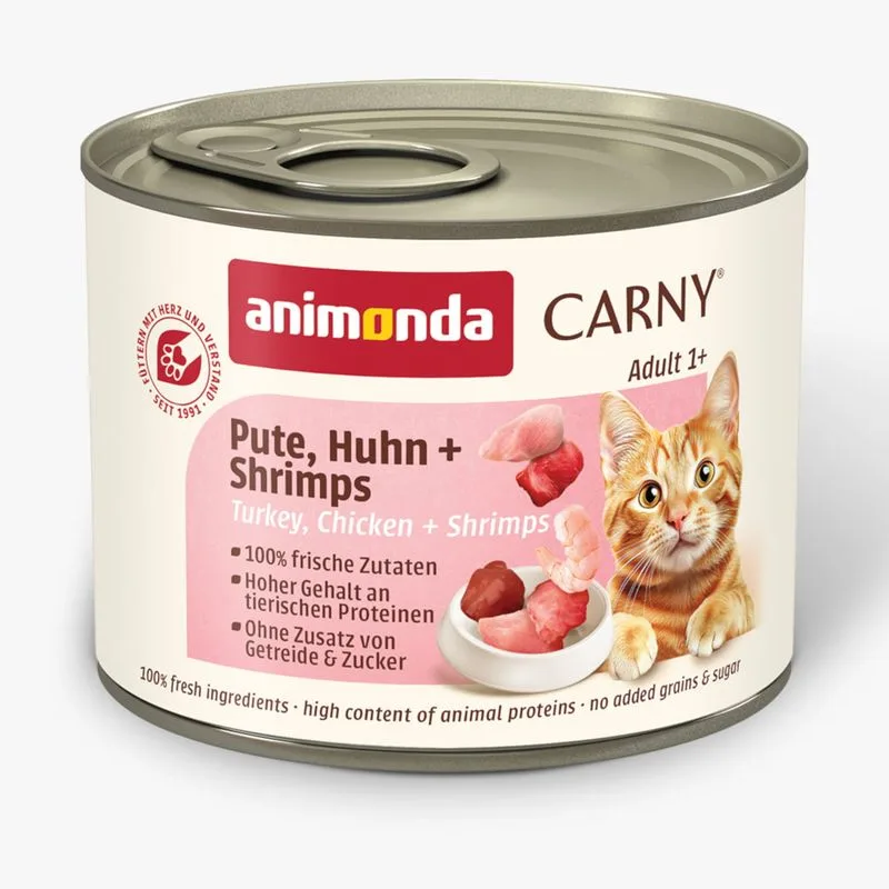 animonda Carny Adult 6 x 200 g (Tacchino, Pollo & Gamberetti)
