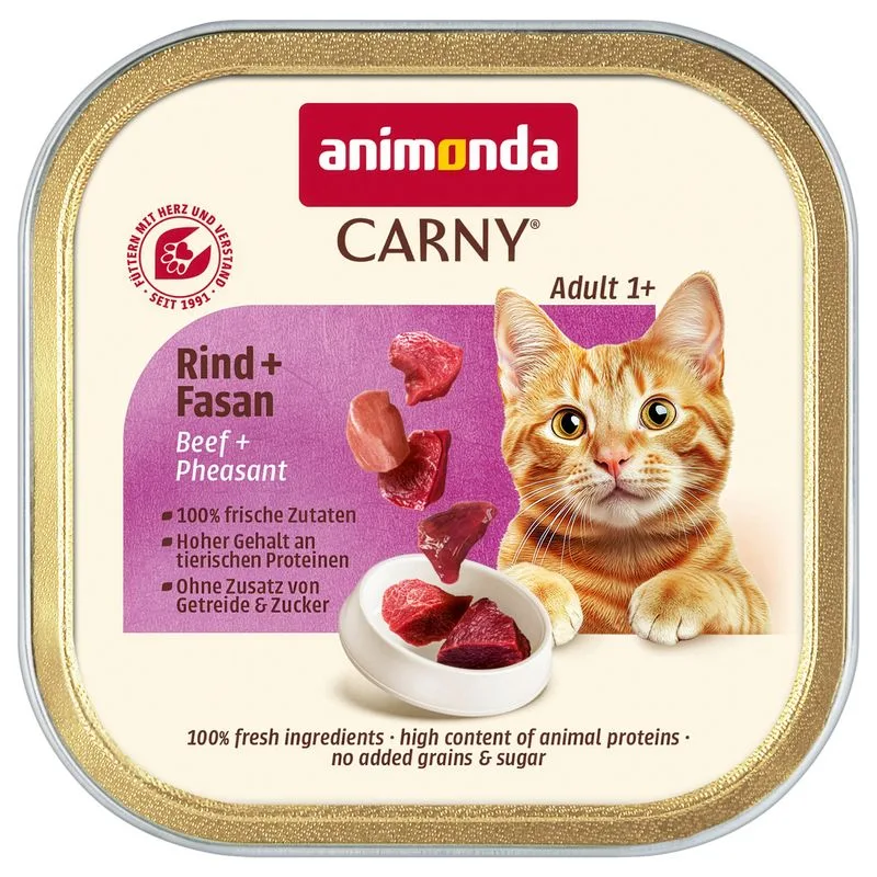 animonda Carny Adult 64 x 85 g (Manzo & Fagiano)