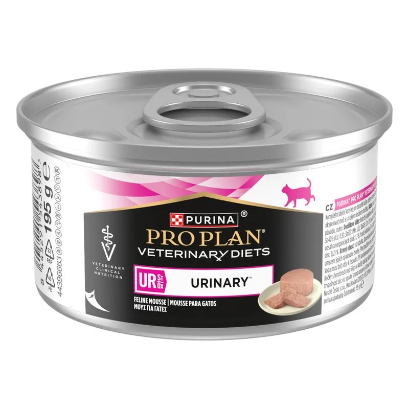 PURINA PRO PLAN Veterinary Diets Feline UR ST/OX Urinary Mousse (24 x 195 g)
