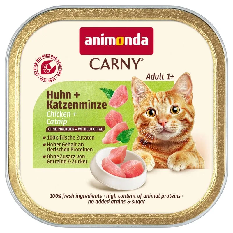 animonda Carny Adult 64 x 85 g (Pollo & Erba gatta)