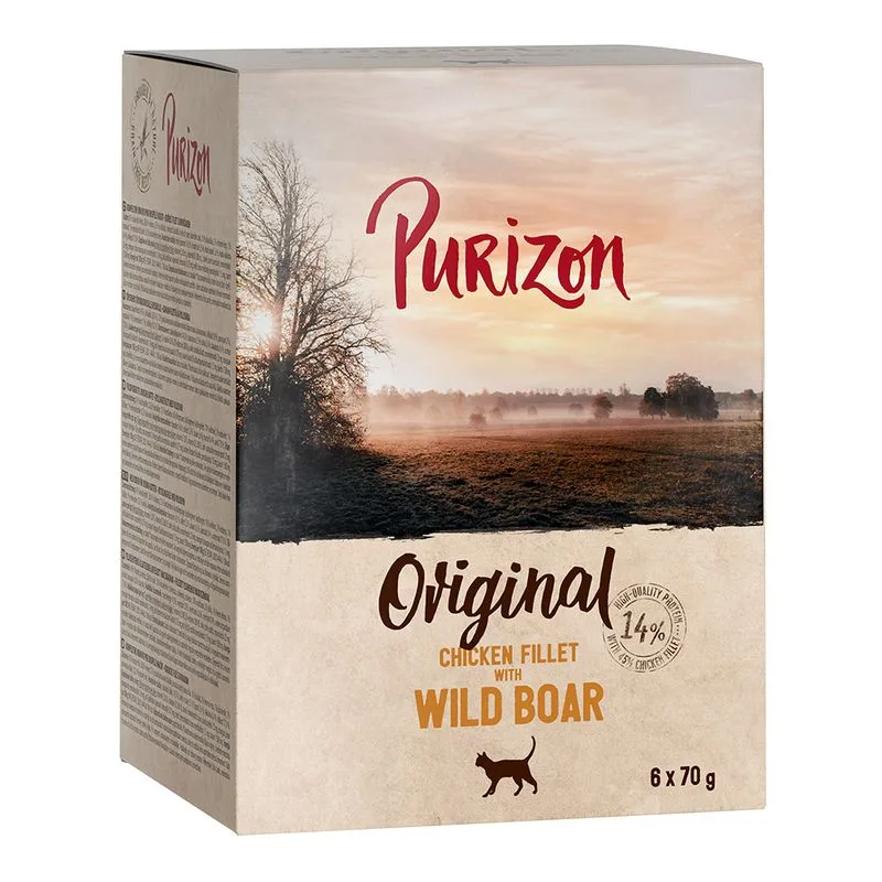 Purizon Adult 12 x 70 g - senza cereali (Filetto di Pollo con Cinghiale)