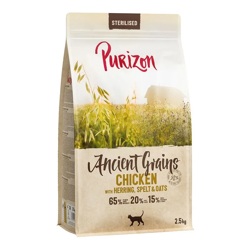 Purizon Adult Sterilised Pollo con Pesce - Grani antichi (2,5 kg)