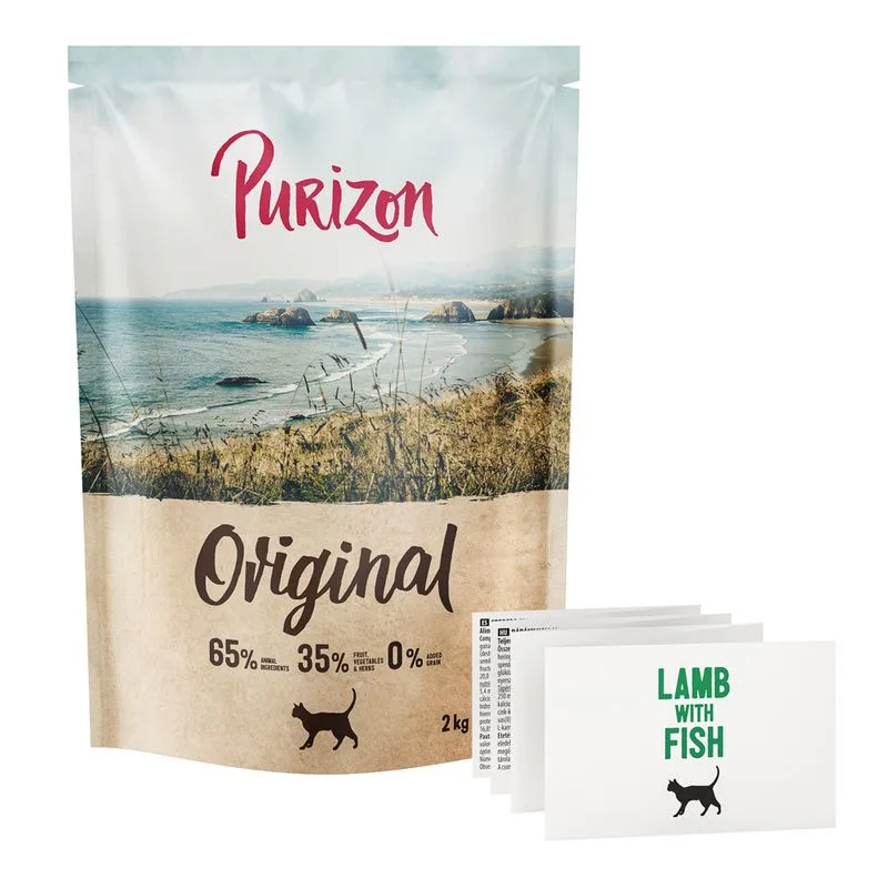 Purizon Cat Adult Agnello con Pesce - Original Daily 65% (Set %: 2 x 2 kg)