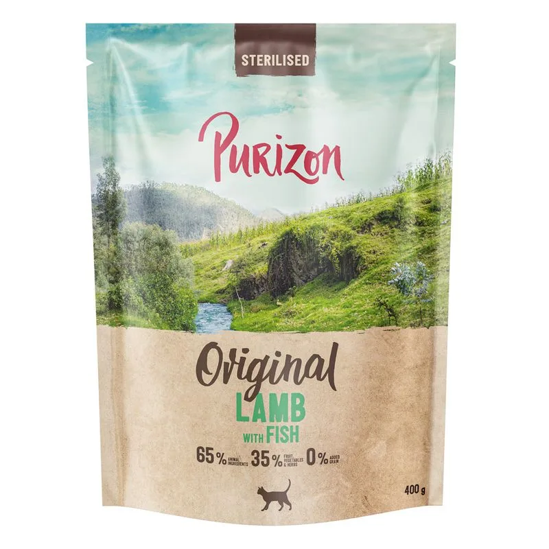 Purizon Cat Adult Sterilized Agnello con Pesce - Original Daily 65% (400 g)