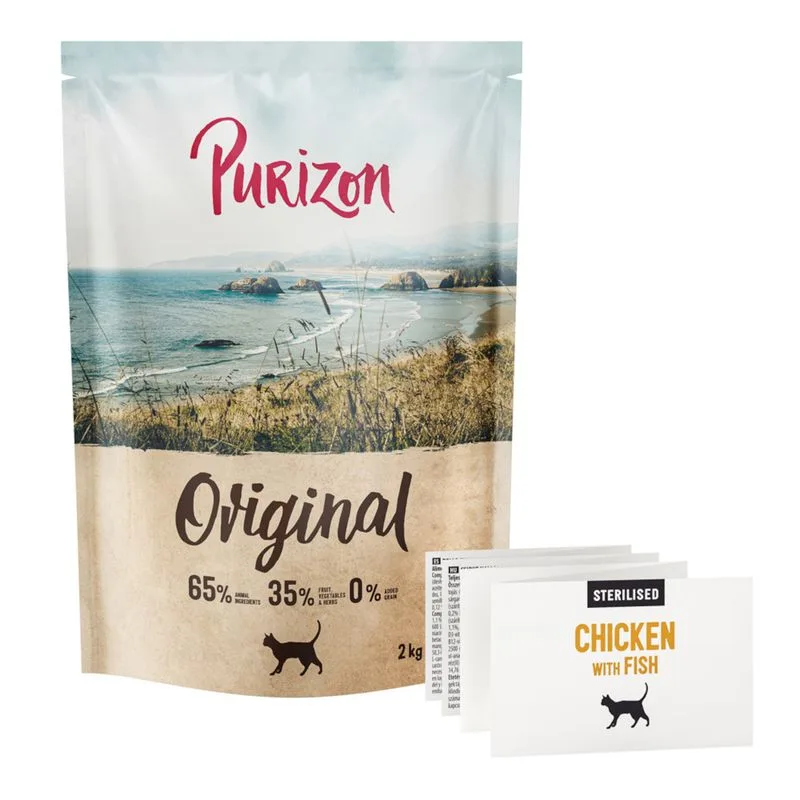 Purizon Cat Sterilised Pollo & Pesce - Original Daily 65% NUOVO (Set %: 2 x 2 kg)