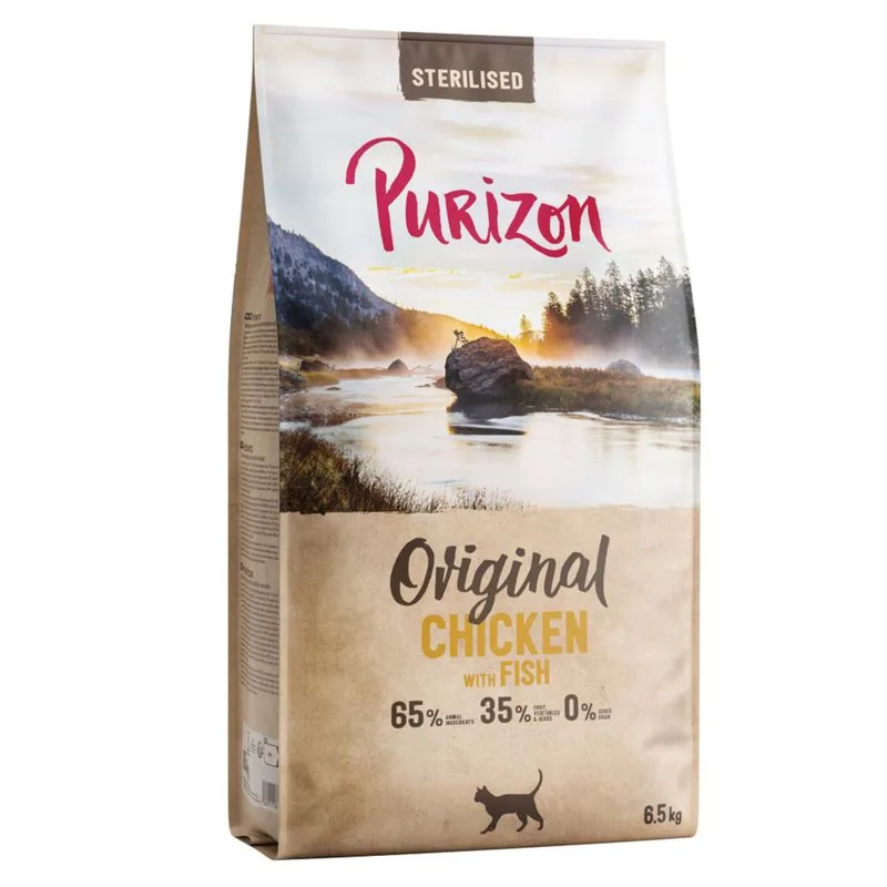 Purizon Cat Sterilised Pollo & Pesce - Original Daily 65% NUOVO (Set %: 2 x 6,5 kg)