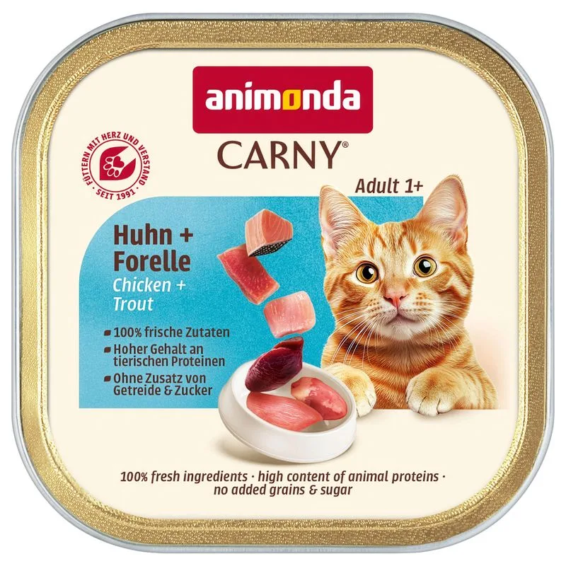 animonda Carny Adult 64 x 85 g (Pollo & Trota)