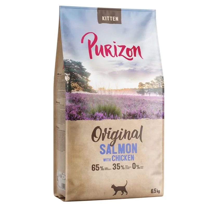 Purizon Kitten Salmone con Pollo - senza cereali (NUOVO Set %: 2 x 6,5 kg)