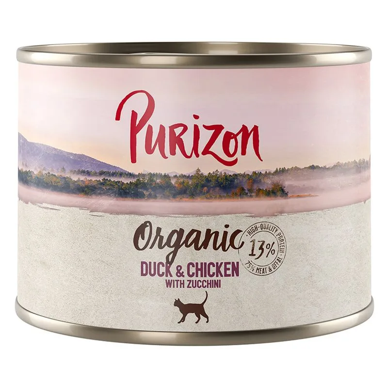 Purizon Organic 24 x 200 g (Anatra e Pollo con Zucchine)
