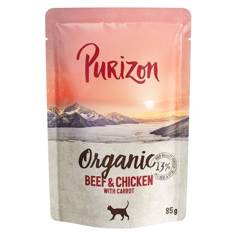 Purizon Organic 24 x 85 g (Manzo e Pollo con Carote)