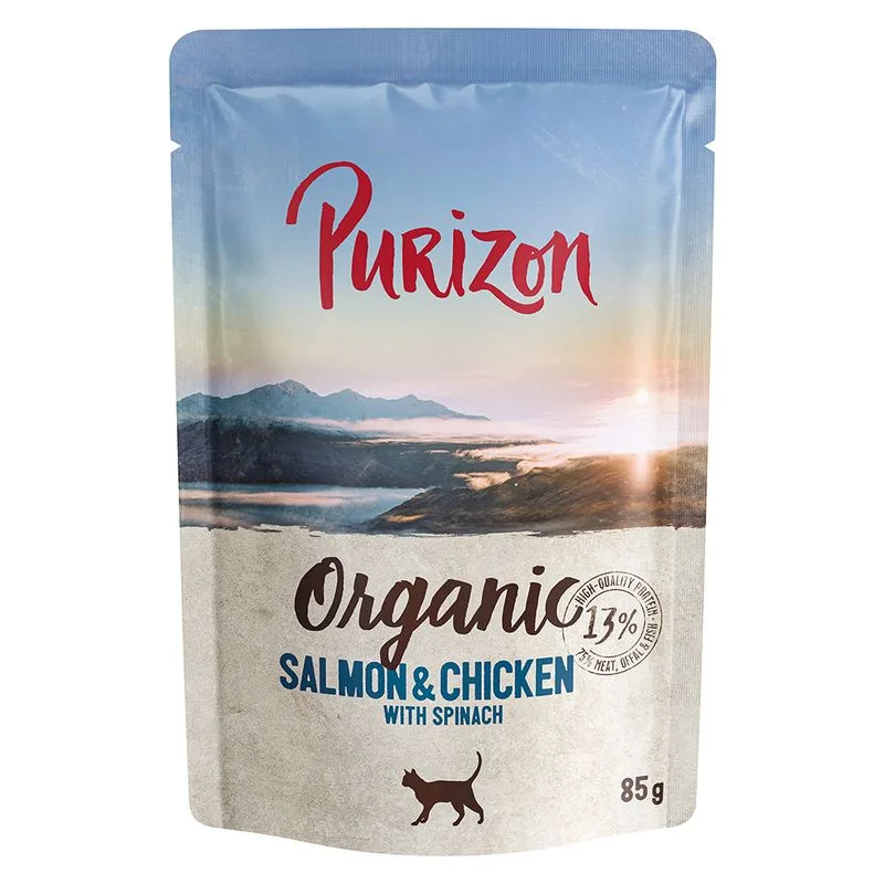 Purizon Organic 24 x 85 g (Salmone e Pollo con Spinaci)