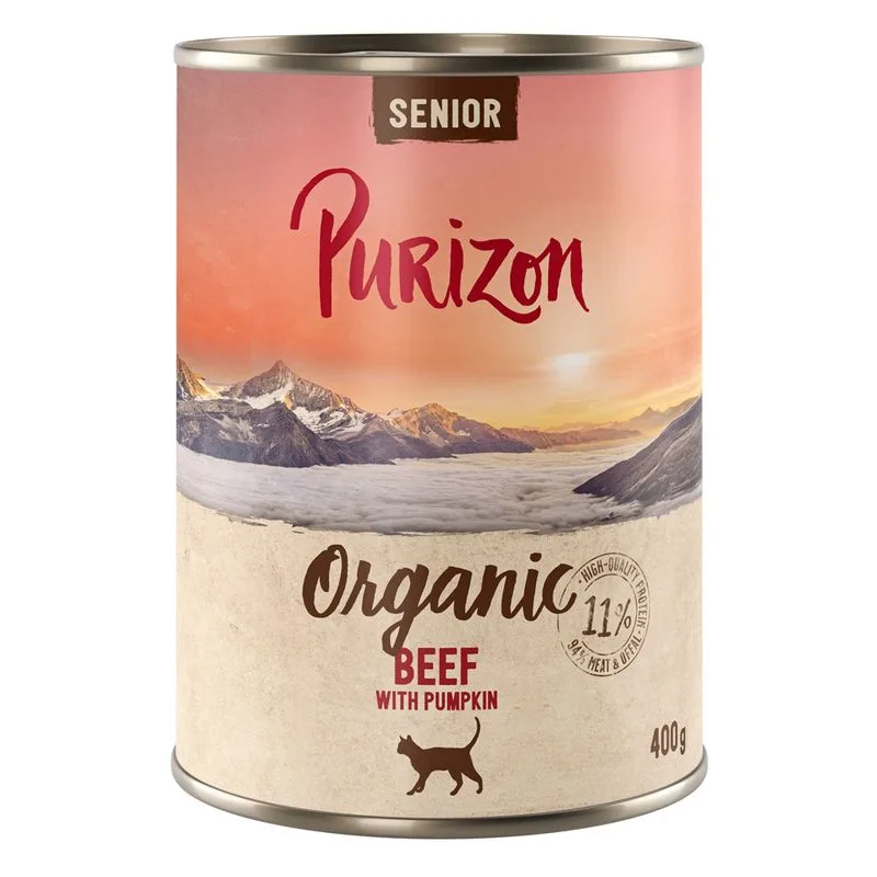 Purizon Organic 6 x 400 g (Senior Manzo con Zucca - NUOVO!)