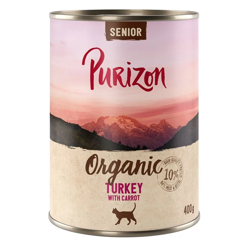 Purizon Organic 6 x 400 g (Senior Tacchino con Carote - NUOVO!)