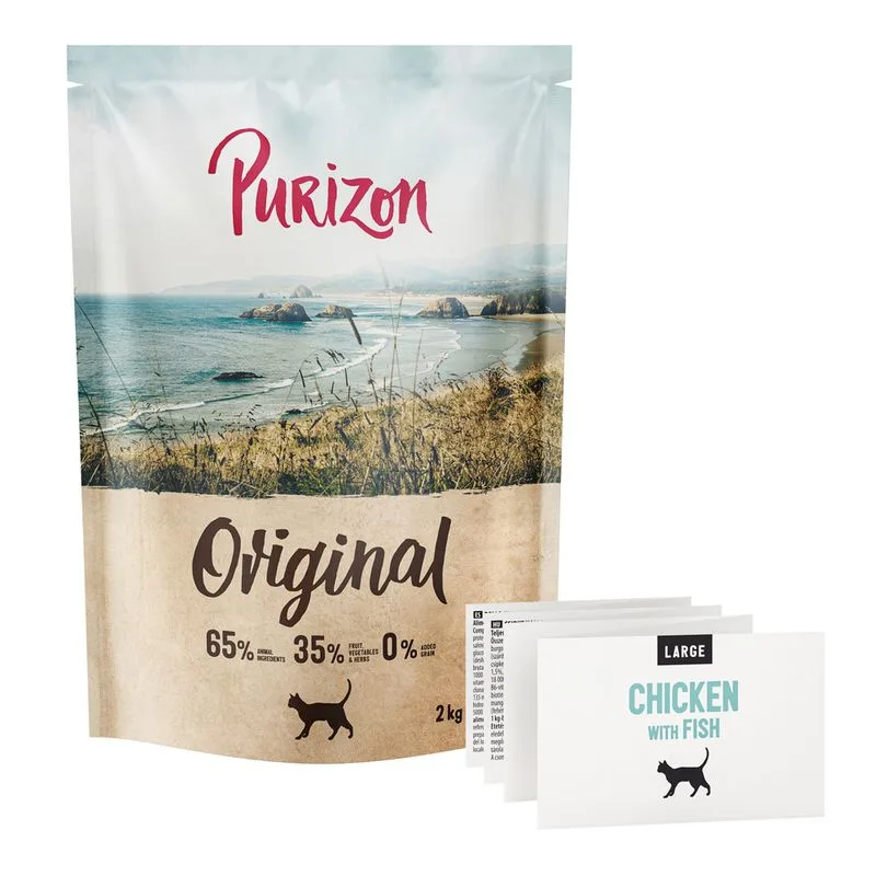 Purizon Original Large Pollo con Pesce - senza cereali (2 kg - NUOVO!)