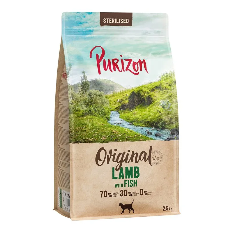 Purizon Original Sterilised Agnello con Pesce - senza cereali (2,5 kg)