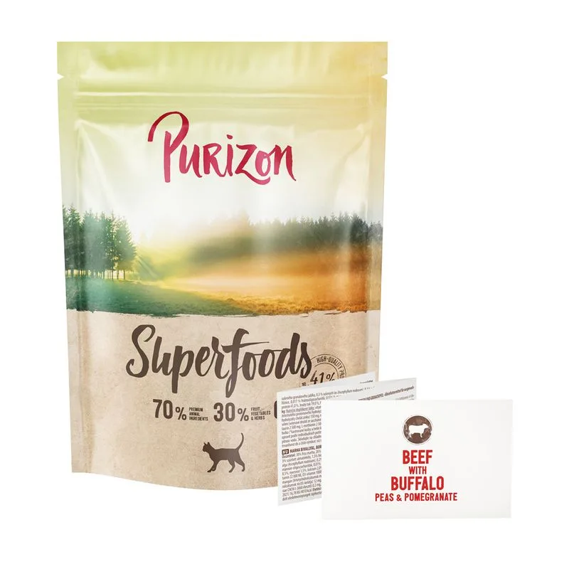 Purizon Superfoods Manzo con Bufalo, piselli e melagrana (400 g)