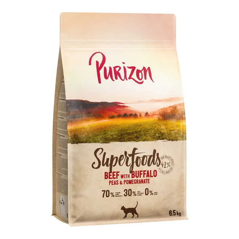Purizon Superfoods Manzo con Bufalo, piselli e melagrana (Set %: 2 x 6,5 kg)