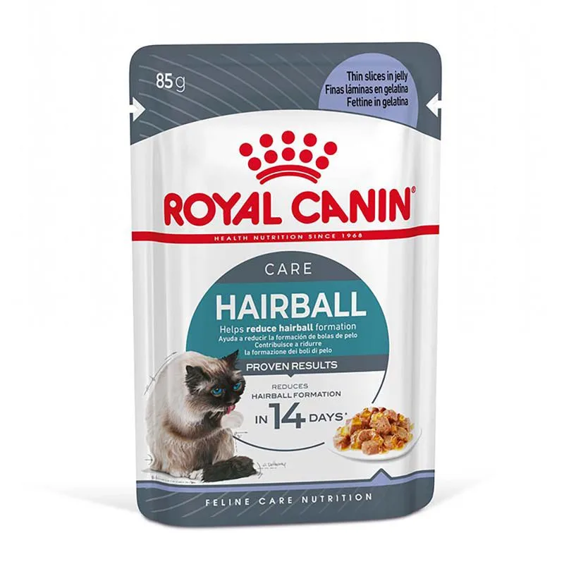 Royal Canin FCN Hairball Care in Gelatina umido gatto (Set %: 48 x 85 g)