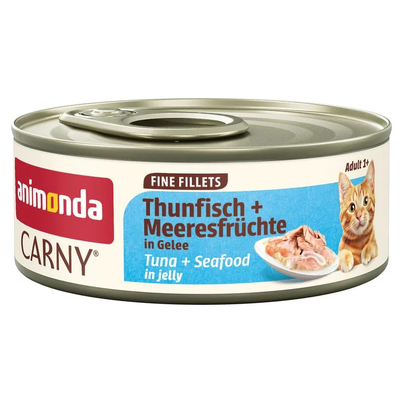 animonda Carny Adult Fine Fillets in Gelatina 24 x 60 g (Tonno & Frutti di mare)