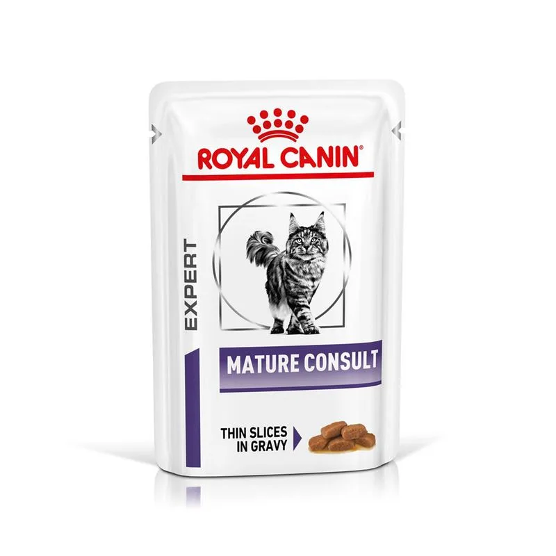 Royal Canin Expert Mature Consult umido in Salsa per gatti (Set %: 48 x 85 g)