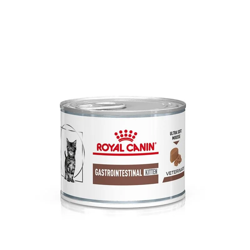 Royal Canin Feline Gastrointestinal Kitten Ultra Soft Mousse Veterinary gatto (Set %: 48 x 195 g)