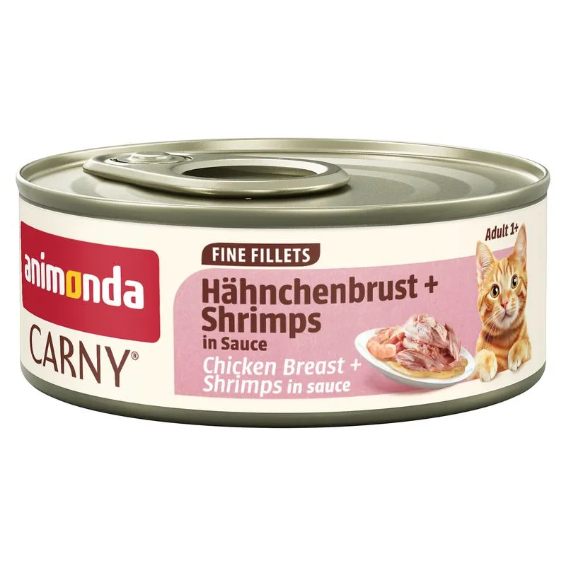 animonda Carny Adult Fine Fillets in Salsa 24 x 60 g (Petto di Pollo & Gamberetti)