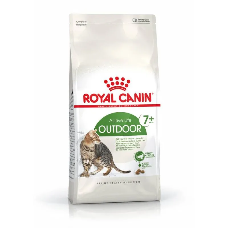 Multipack risparmio! 2 x Royal Canin Feline Crocchette per gatti (2 x 10 kg Outdoor 7+)