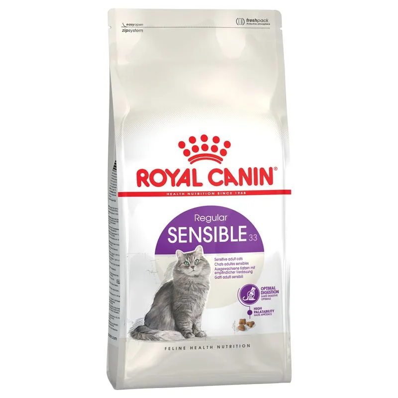 Multipack risparmio! 2 x Royal Canin Feline Crocchette per gatti (2 x 10 kg Regular Sensible 33)