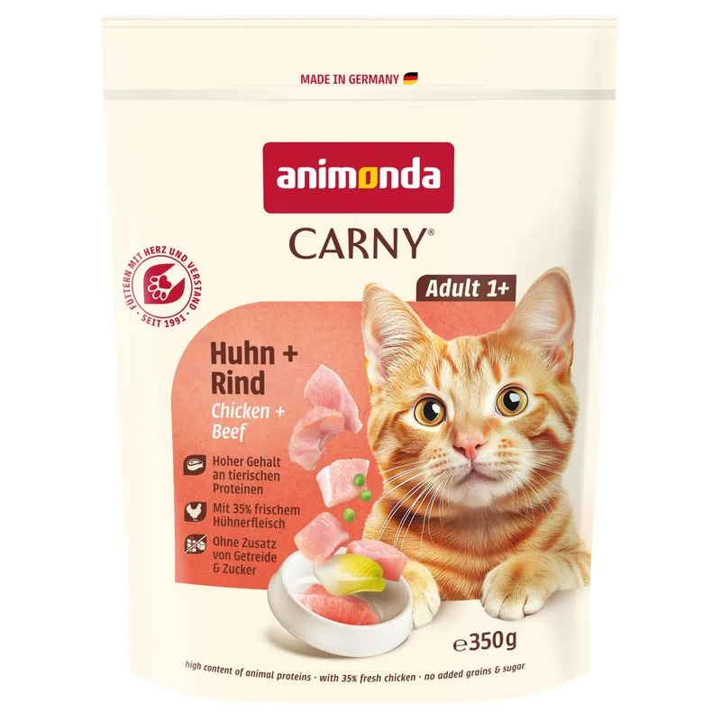 animonda Carny Adult Pollo + Manzo Crocchette per gatto (350 g)