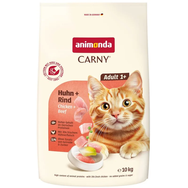 animonda Carny Adult Pollo + Manzo Crocchette per gatto (Set %: 2 x 10 kg)