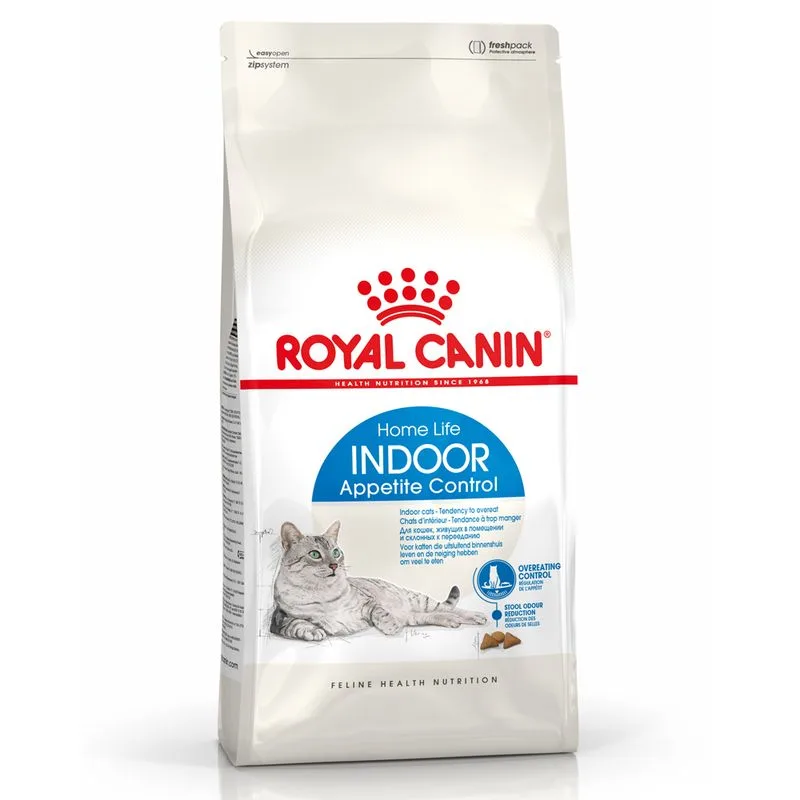Royal Canin Indoor Appetite Control Crocchette per gatti (Set %: 2 x 4 kg)