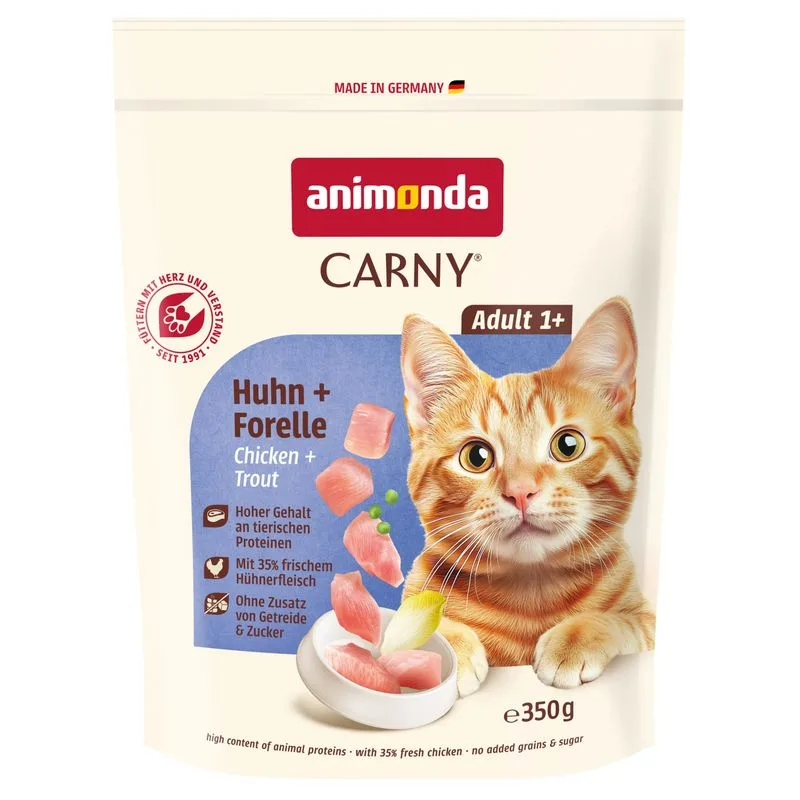 animonda Carny Adult Pollo + Trota Crocchette per gatto (350 g)