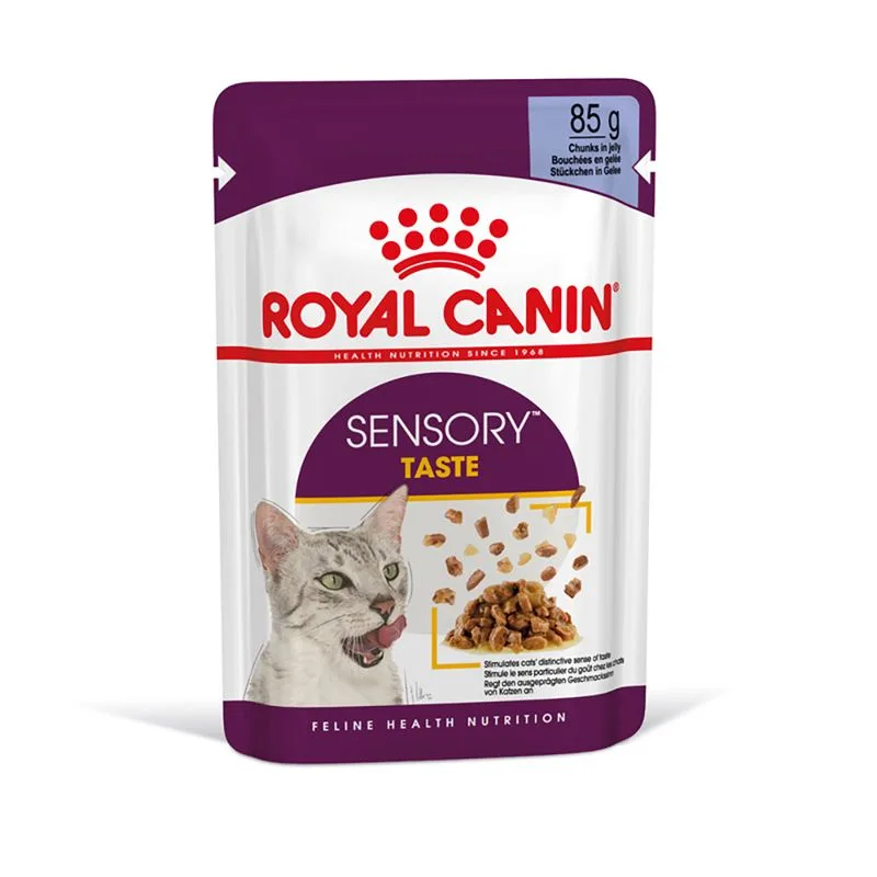 Royal Canin Sensory Taste umido in Gelatina per gatti (Set %: 48 x 85 g)