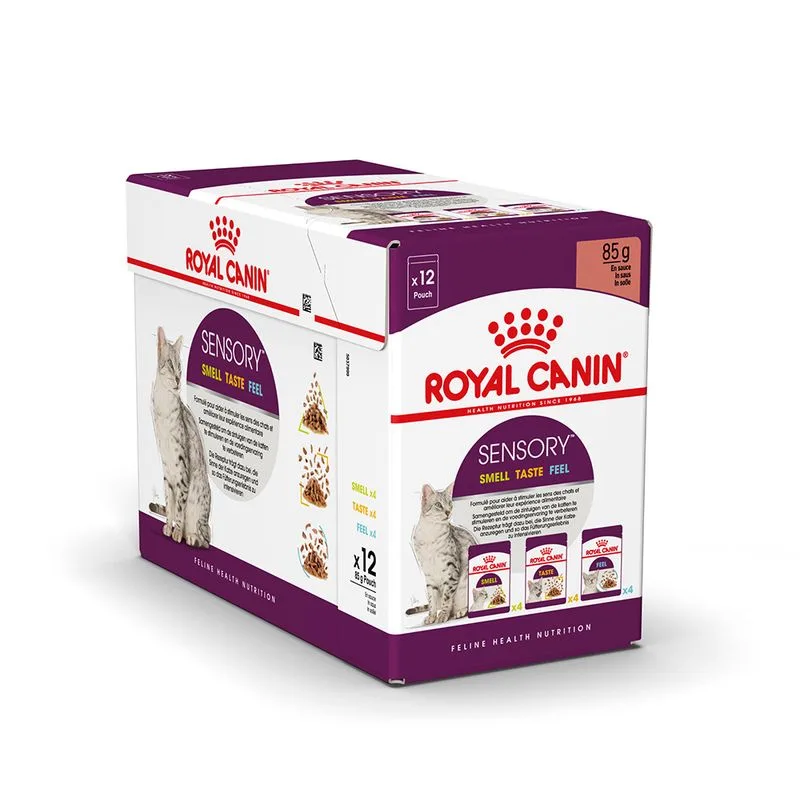 Royal Canin Sensory in Salsa Pacco misto umido per gatti (Set %: 96 x 85 g)