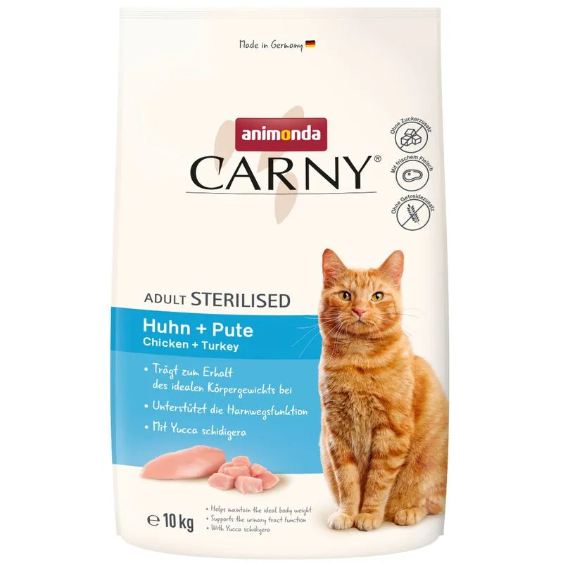 animonda Carny Adult Sterilised Pollo + Tacchino Crocchette per gatto (Set %: 2 x 10 kg)