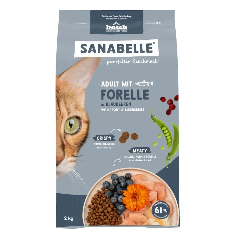 Sanabelle Adult con Trota e Mirtilli (2 kg)