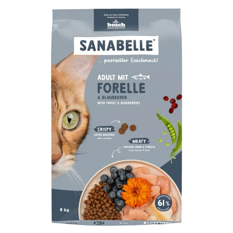 Sanabelle Adult con Trota e Mirtilli (8 kg)