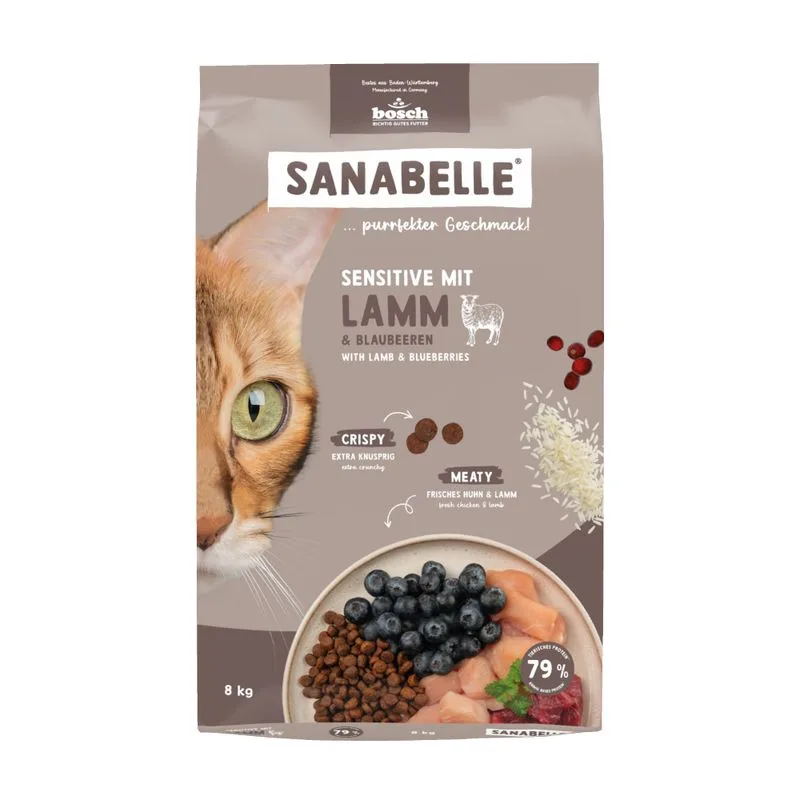 Sanabelle Sensitive con Agnello e Mirtilli (8 kg)