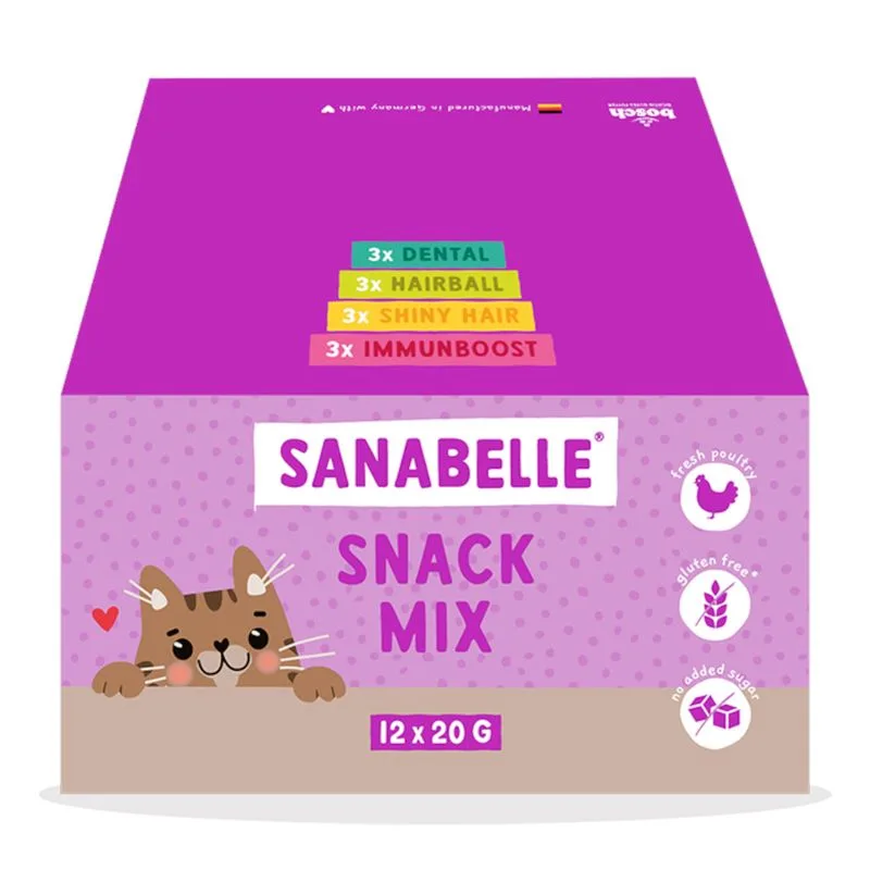 Sanabelle Snack Mix 4 varianti per gatti