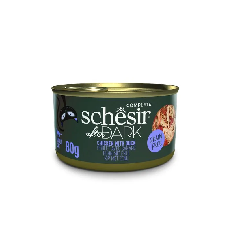 Schesir After Dark Filetti in brodo 12 x 80 g (Pollo con anatra)