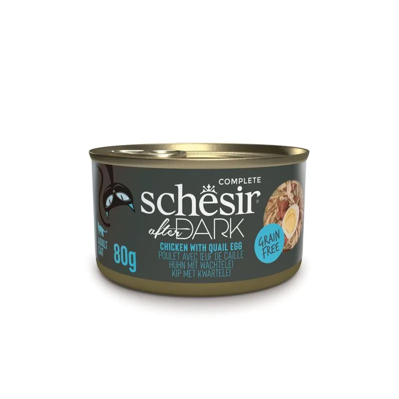 Schesir After Dark Filetti in brodo 12 x 80 g (Pollo con uovo di quaglia)