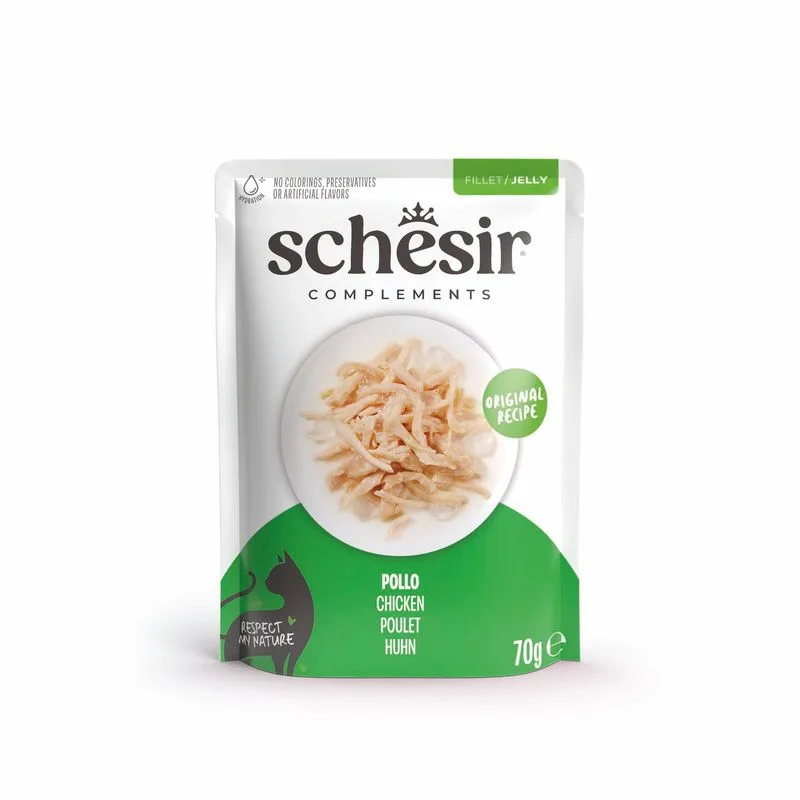 Schesir Complements Filetti in gelatina 6 x 70 g in buste (Pollo)