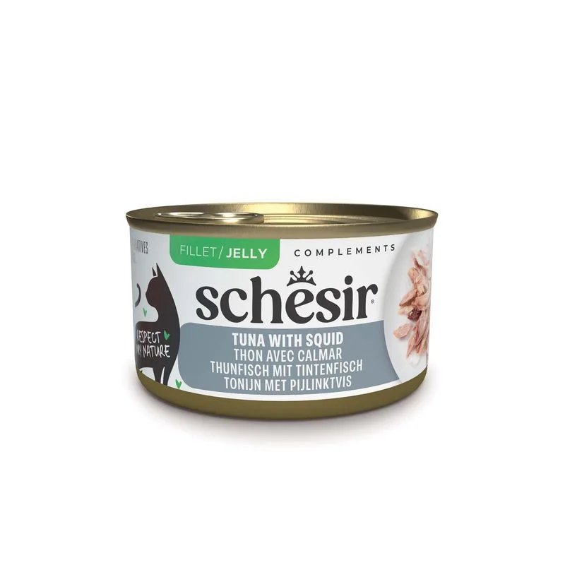 Schesir Complements in Gelatina 12 x 70 g (Tonnetto con Calamari)