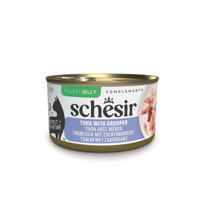 Schesir Complements in Gelatina 12 x 70 g (Tonnetto con Cernia)