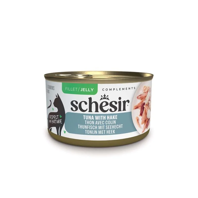 Schesir Complements in Gelatina 12 x 70 g (Tonnetto con Nasello)