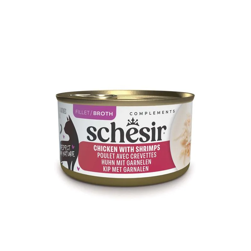 Schesir Complements in brodo 12 x 70 g (Pollo con Gamberetti)