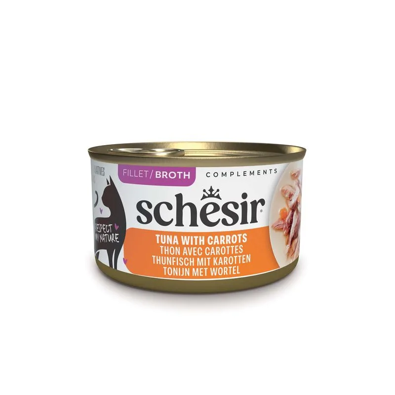 Schesir Complements in brodo 12 x 70 g (Tonnetto con Carote)