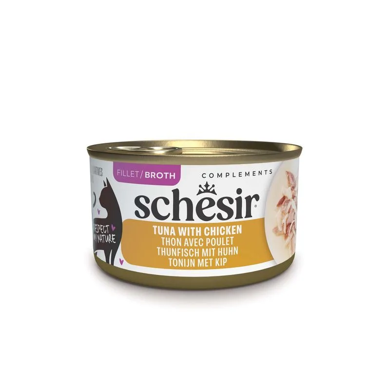 Schesir Complements in brodo 12 x 70 g (Tonnetto con Pollo)