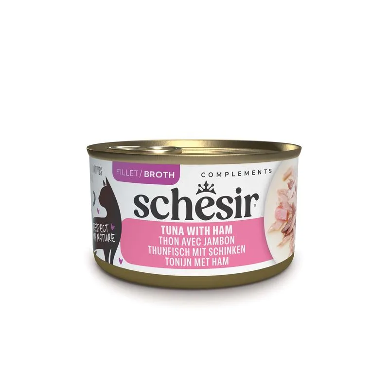 Schesir Complements in brodo 12 x 70 g (Tonnetto con Prosciutto)